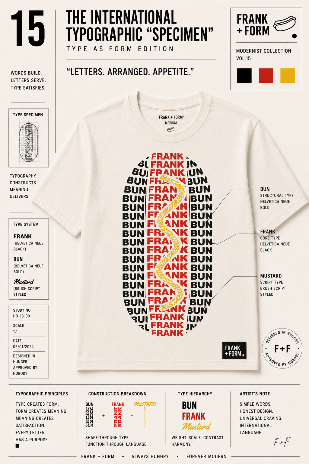 TYPOGRAPHIC SPECIMEN — TYPE AS FORM EDITION